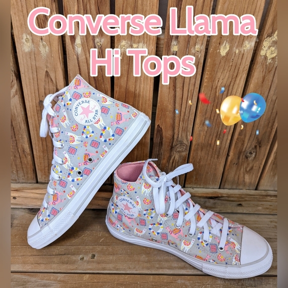 Converse Shoes - Converse New Llama Hi Tops Size Junior 6/ Adult 7